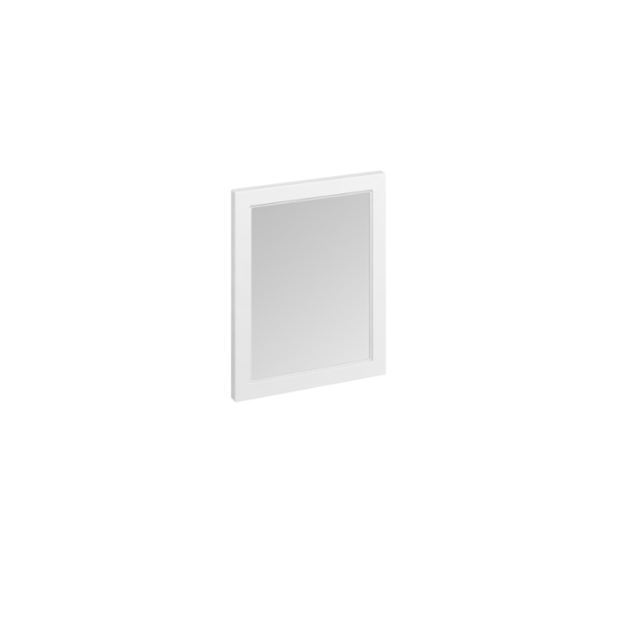 Product Cut out image of the Burlington Matt White 600mm Framed Mirror